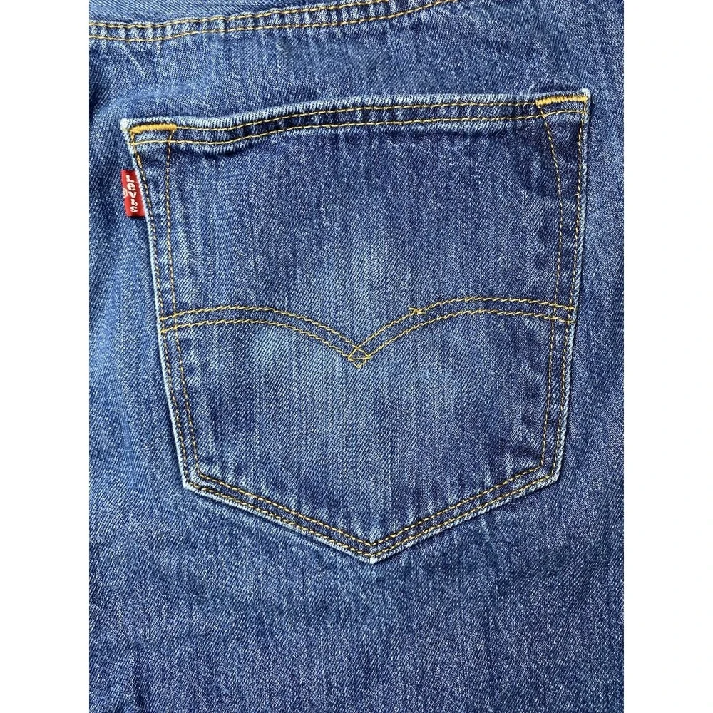 Levi's‎ 501 Original Fit Button Fly Jeans Men's 40x32 Measured 38x29 Dark Wash